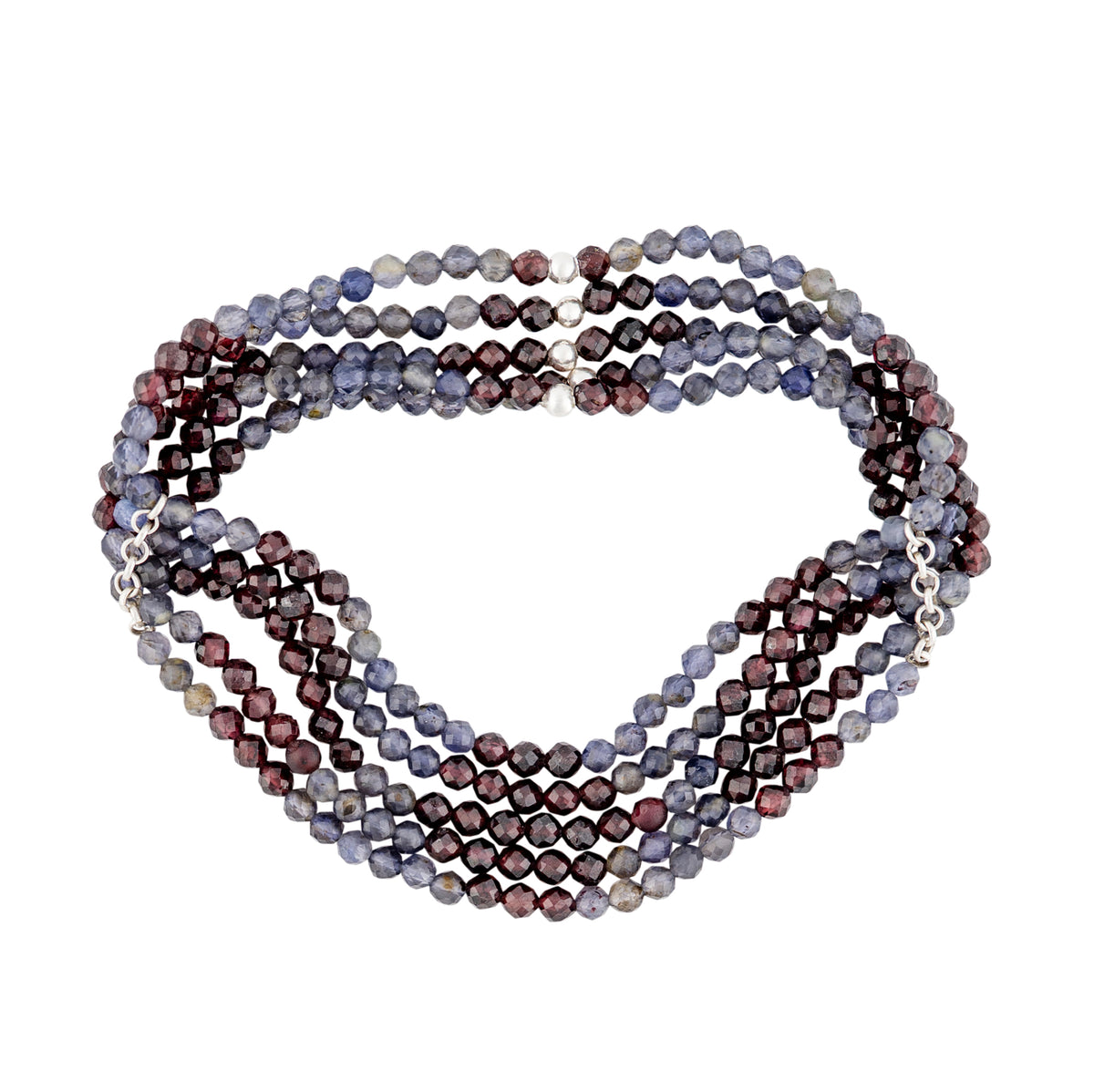 Beaded Blanket Stretch Bracelet Set - Geo Pattern