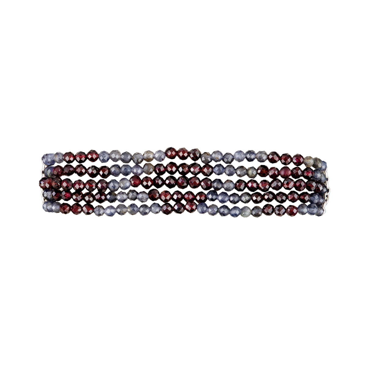 Beaded Blanket Stretch Bracelet Set - Geo Pattern