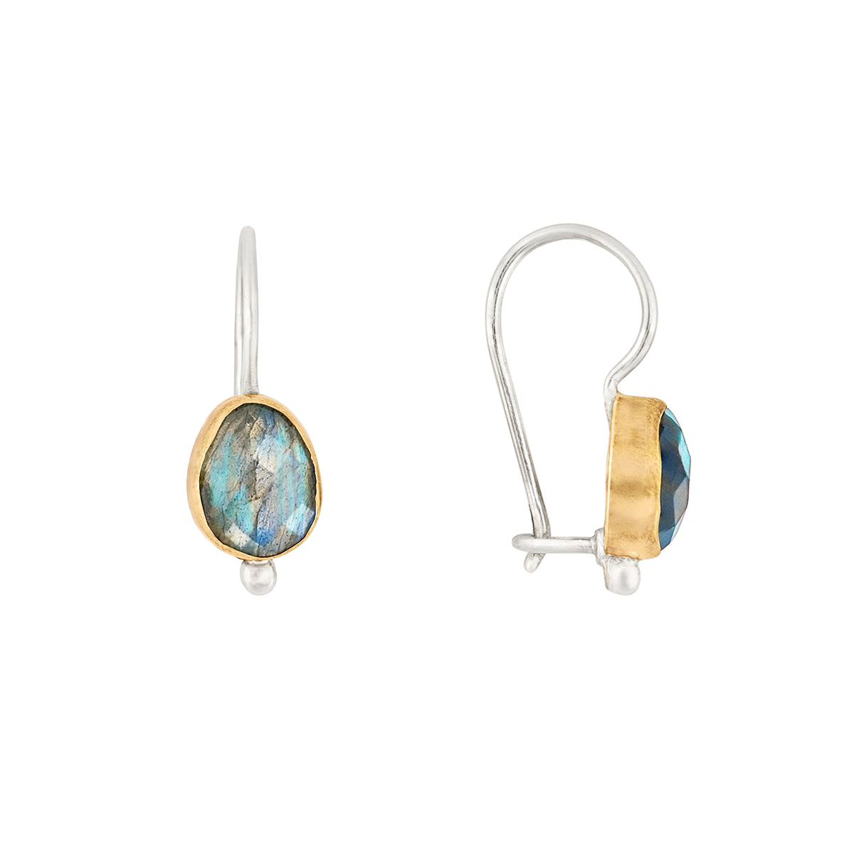 Fire Inside Earrings in Labradorite | Available to Ship September 10, 2026