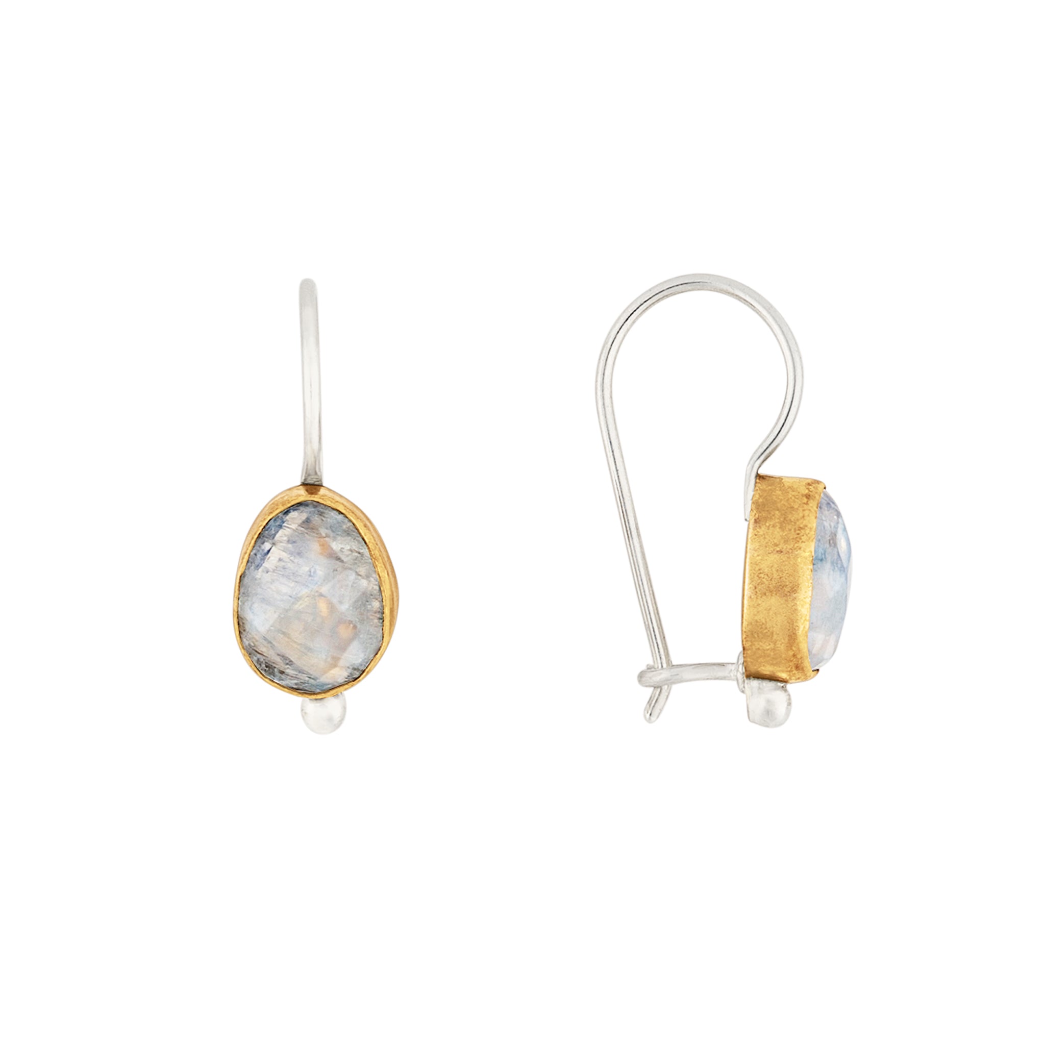 Fire Inside Earrings in Moonstone | Available to Ship September 10, 2026