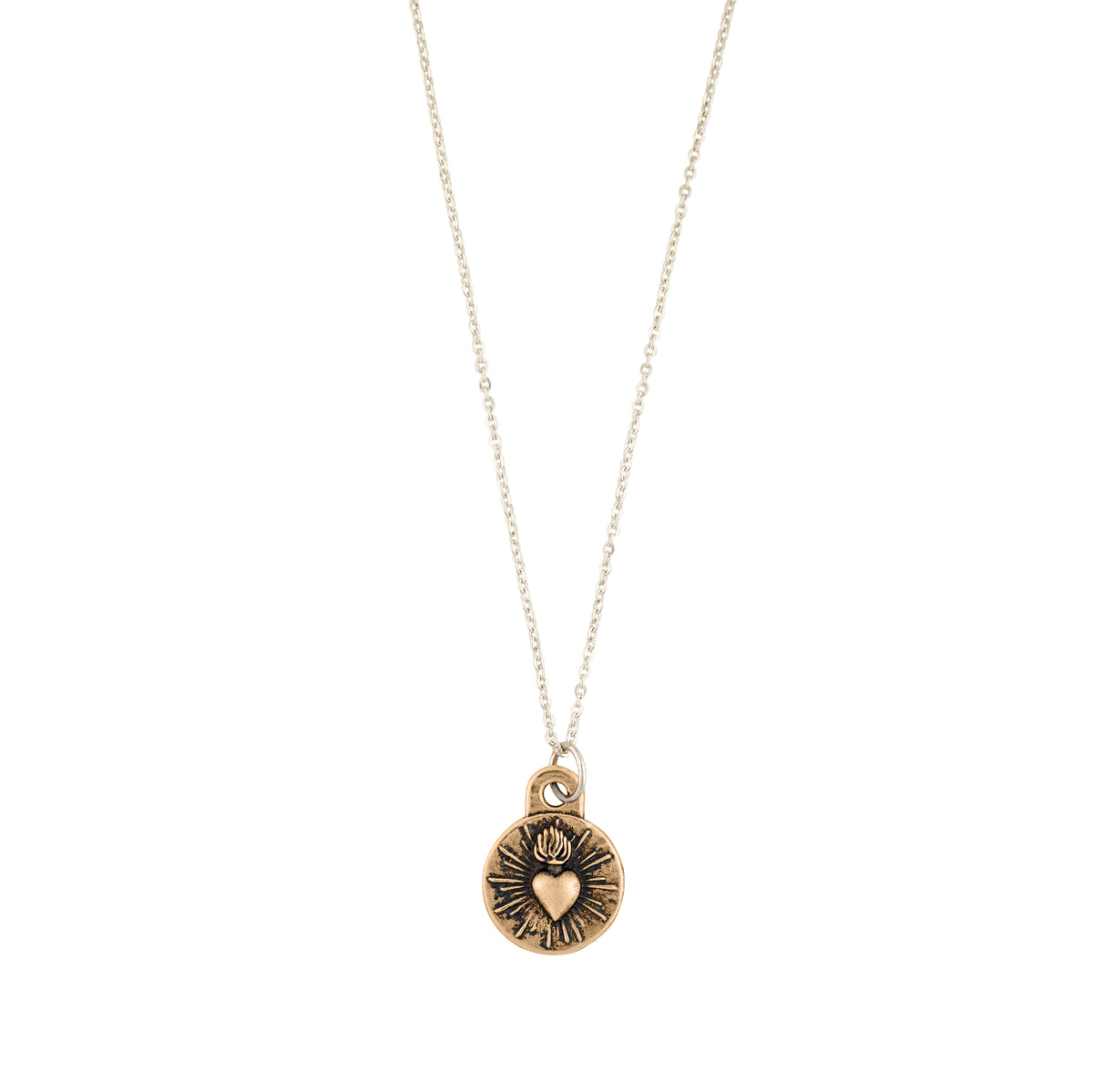 Protector Charm Necklace - Sacred Heart