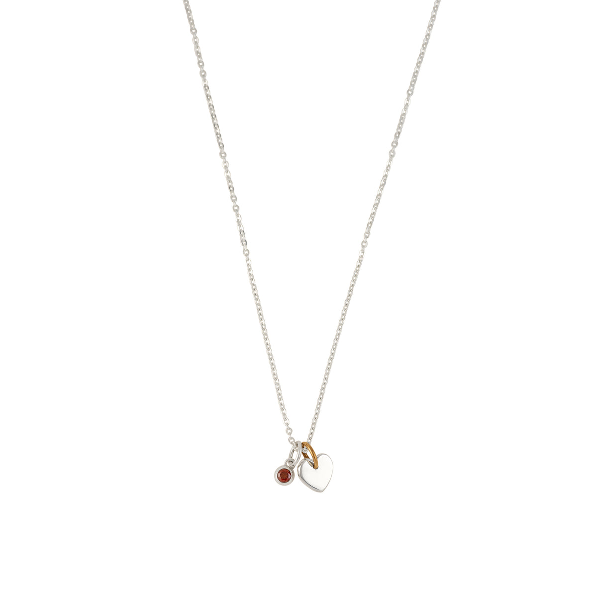 Loved Birthstone Charm Necklace - January/ Garnet | Available to Ship October 30, 2026