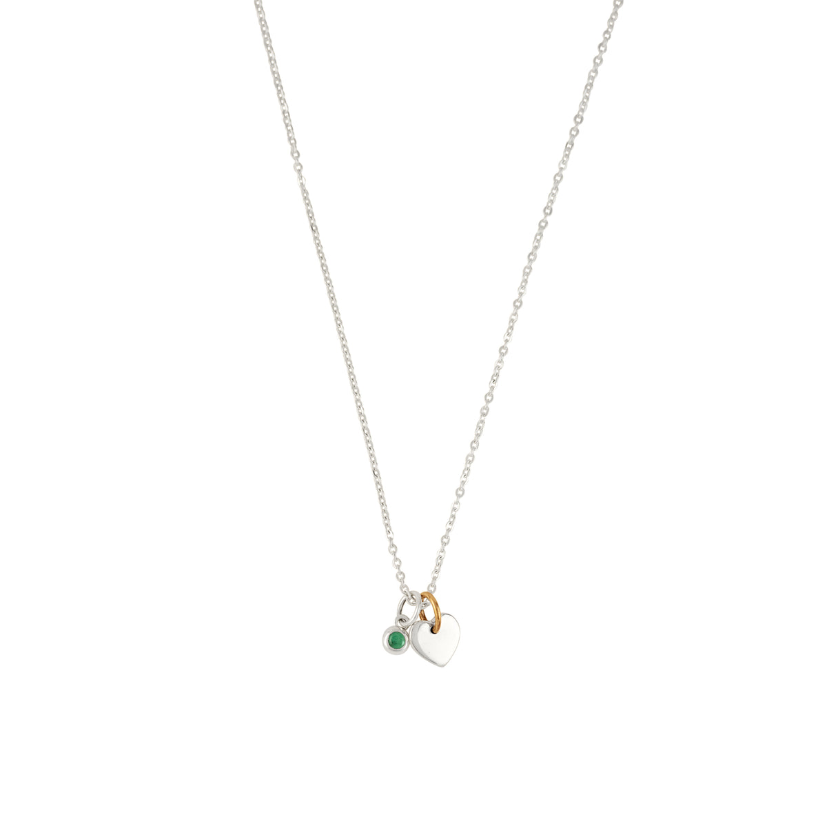 Loved Birthstone Charm Necklace - May/ Emerald | Available to Ship October 30, 2026