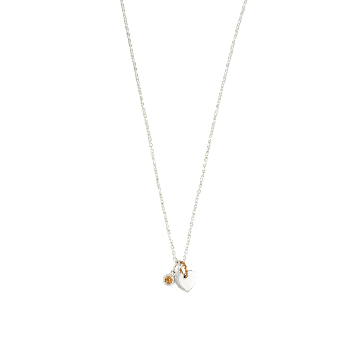Loved Birthstone Charm Necklace - November/ Citrine | Available to Ship October 30, 2026