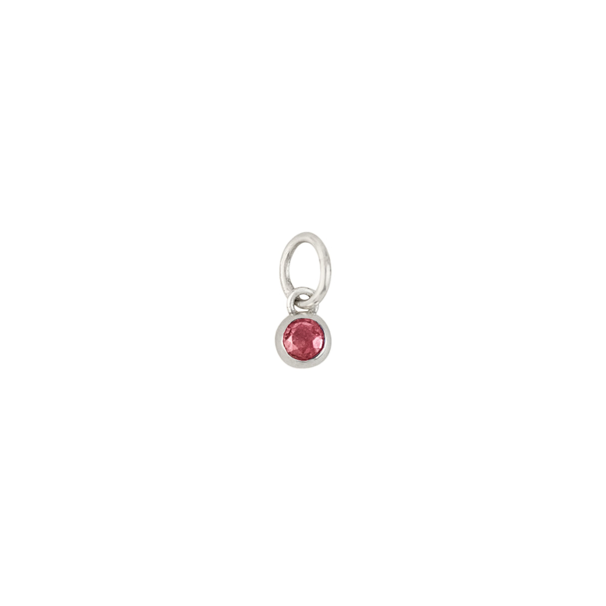 Loved Birthstone Charm - October/ Pink Tourmaline | Available to Ship October 30, 2026