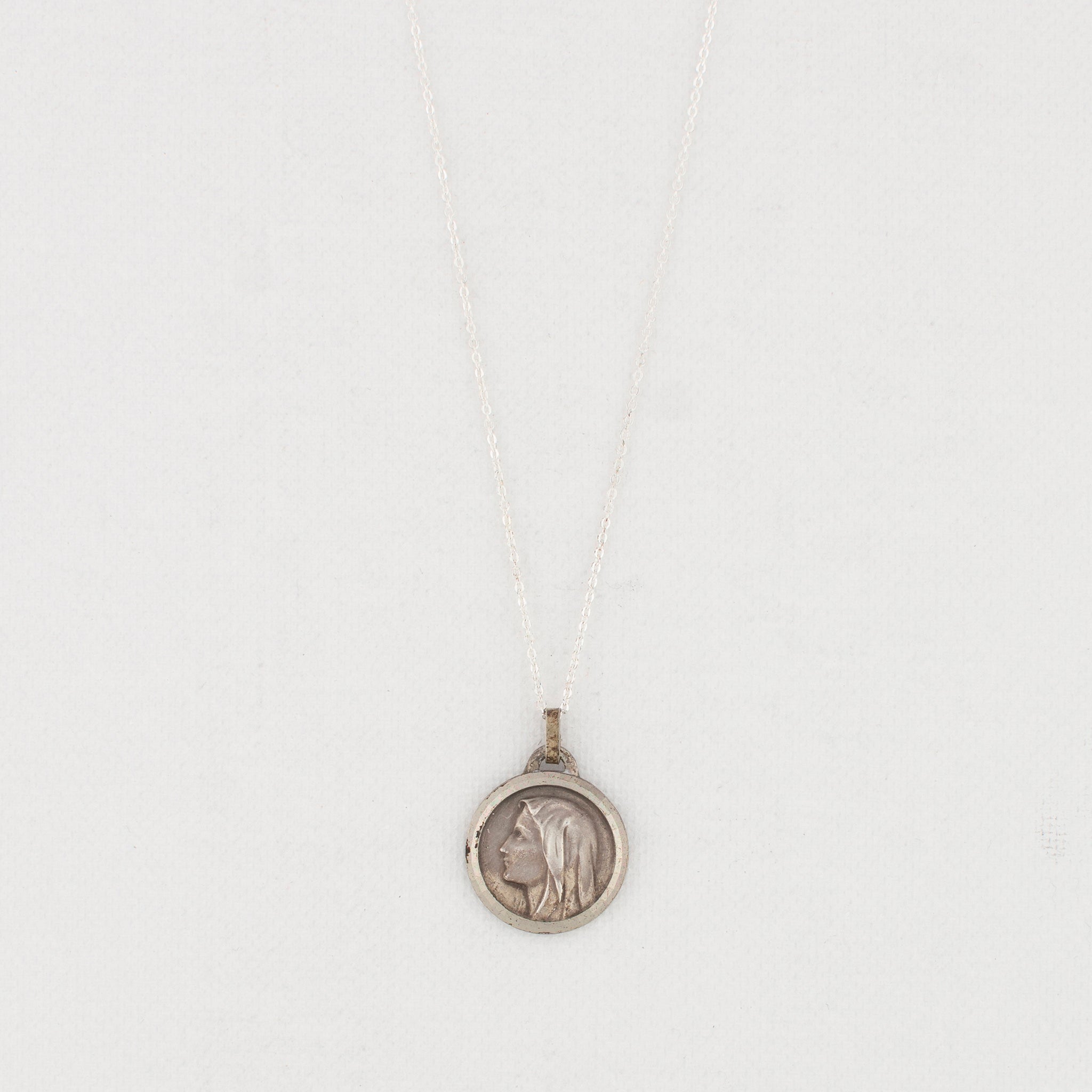 Vintage Medal Our Lady Lourdes v101