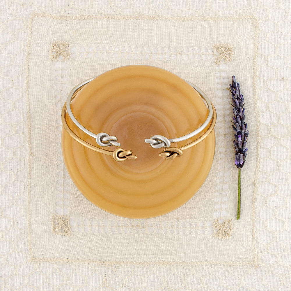 Double Knot Cuff in Silver