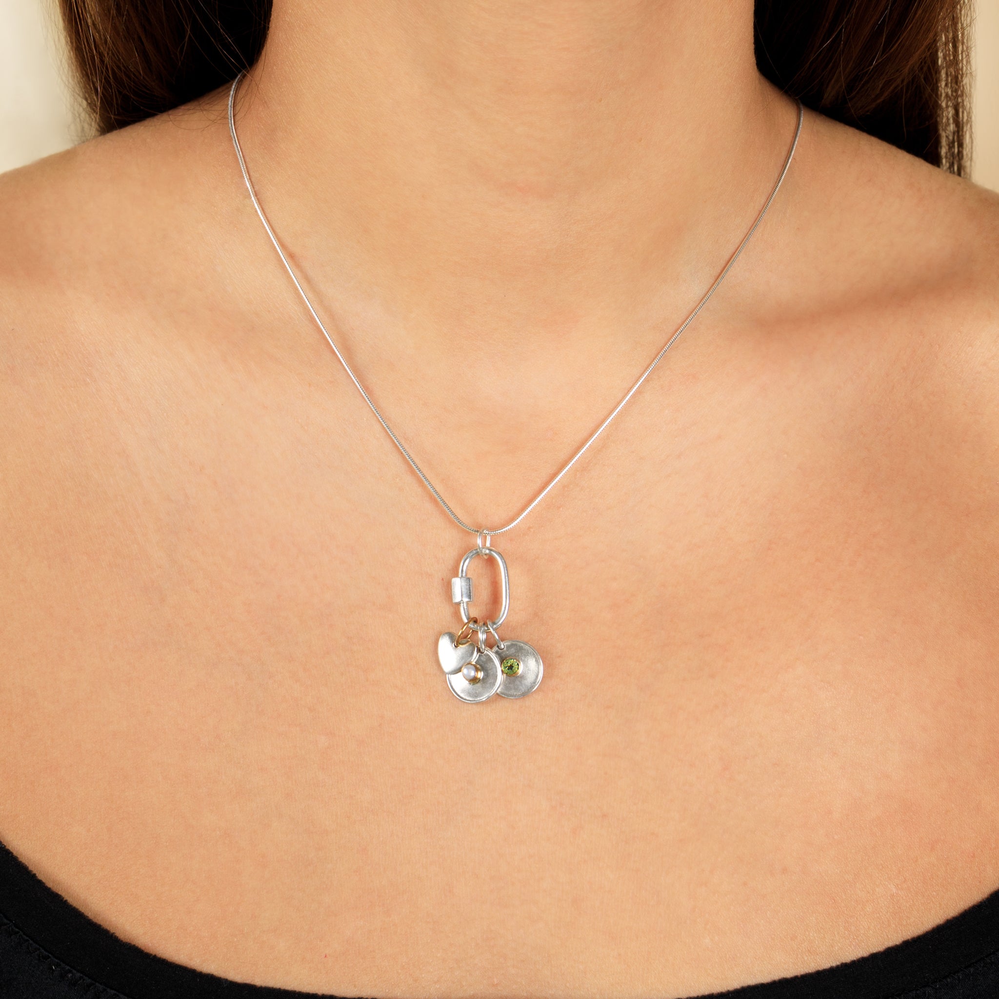 Natural Talent Birthstone Charm Pendant- August/ Peridot