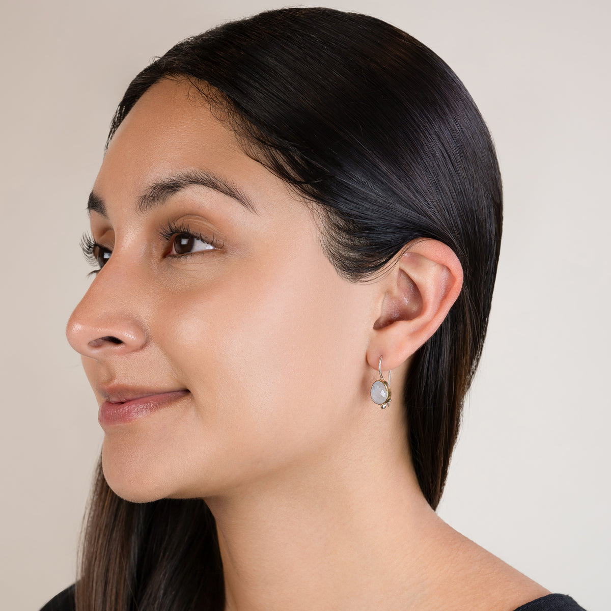 Fire Inside Earrings in Moonstone | Available to Ship September 10, 2026