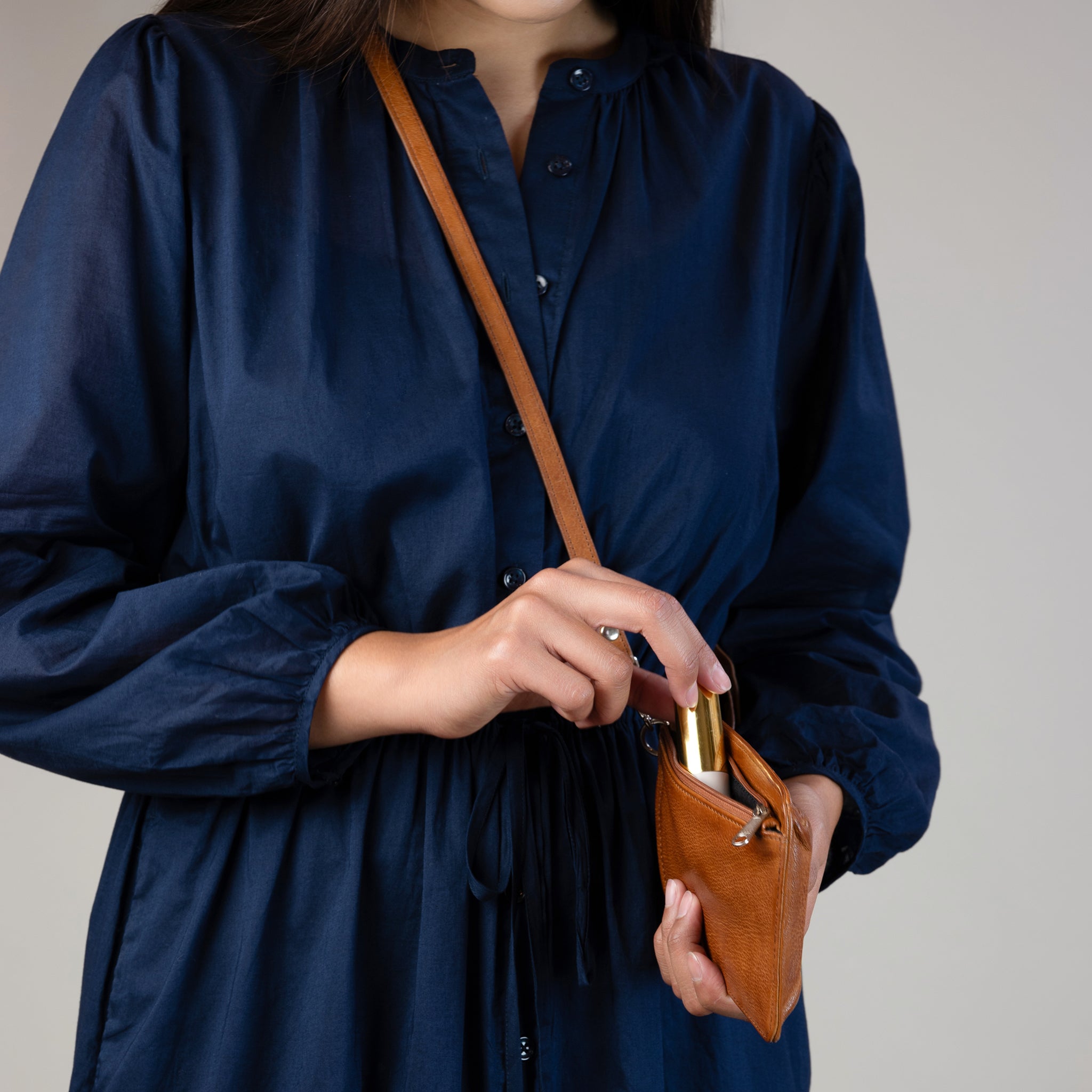 Quick Draw Phone Bag in Tobacco Brown | Available to Ship September 30, 2026