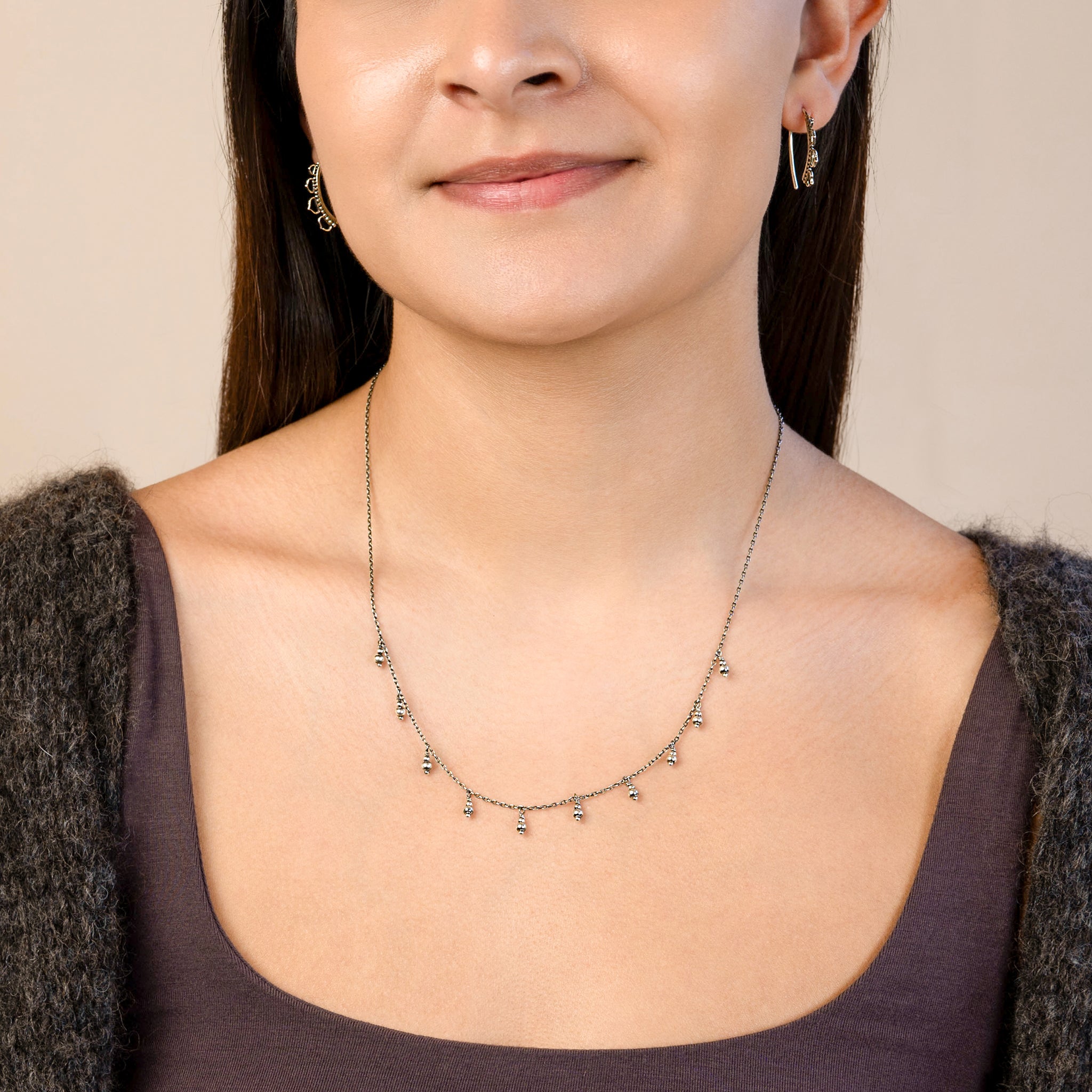 Falling Bonfire Moons Necklace | Available to Ship July 23, 2026