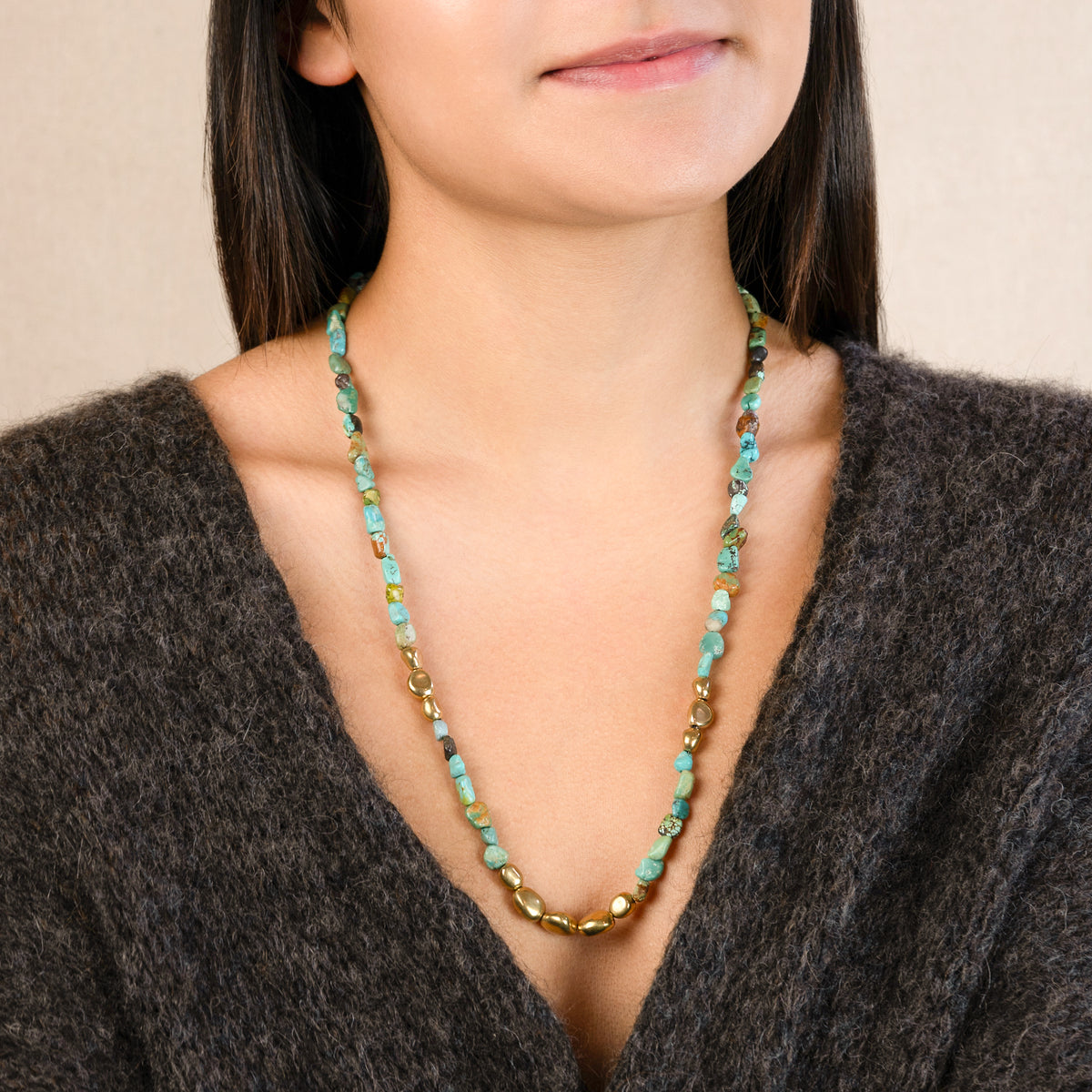 Sacred Stone Necklace in Turquoise | Available to Ship October 30, 2026
