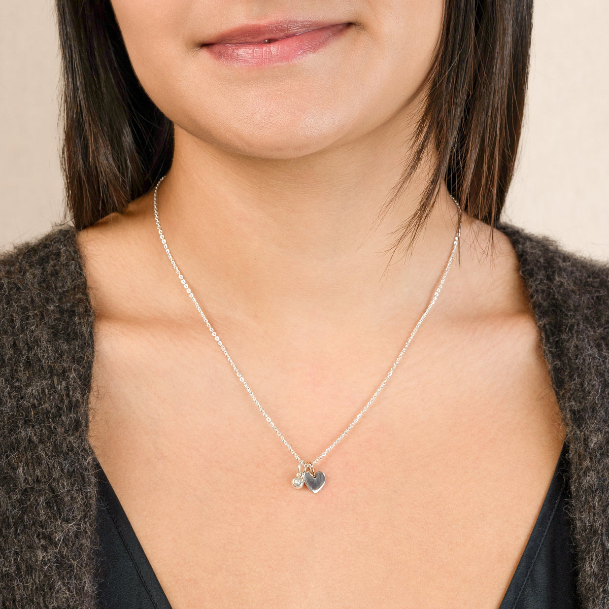 Loved Birthstone Charm Necklace - June/ Pearl | Available to Ship October 30, 2026