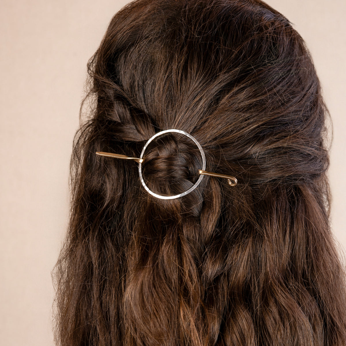 Lunar Hair Slide in Silver & Bronze | Available to Ship October 30, 2026