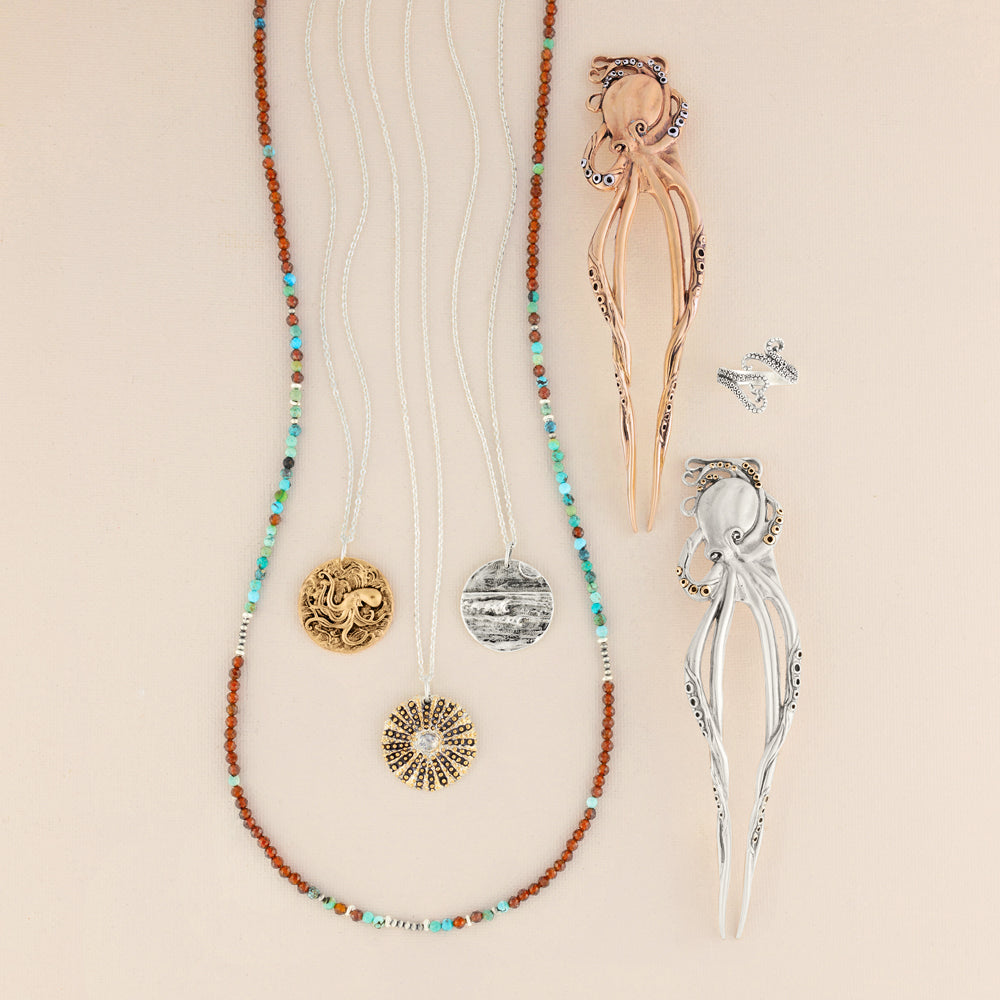 Go With the Flow Musing Necklace in Silver | Available to Ship August 7, 2026