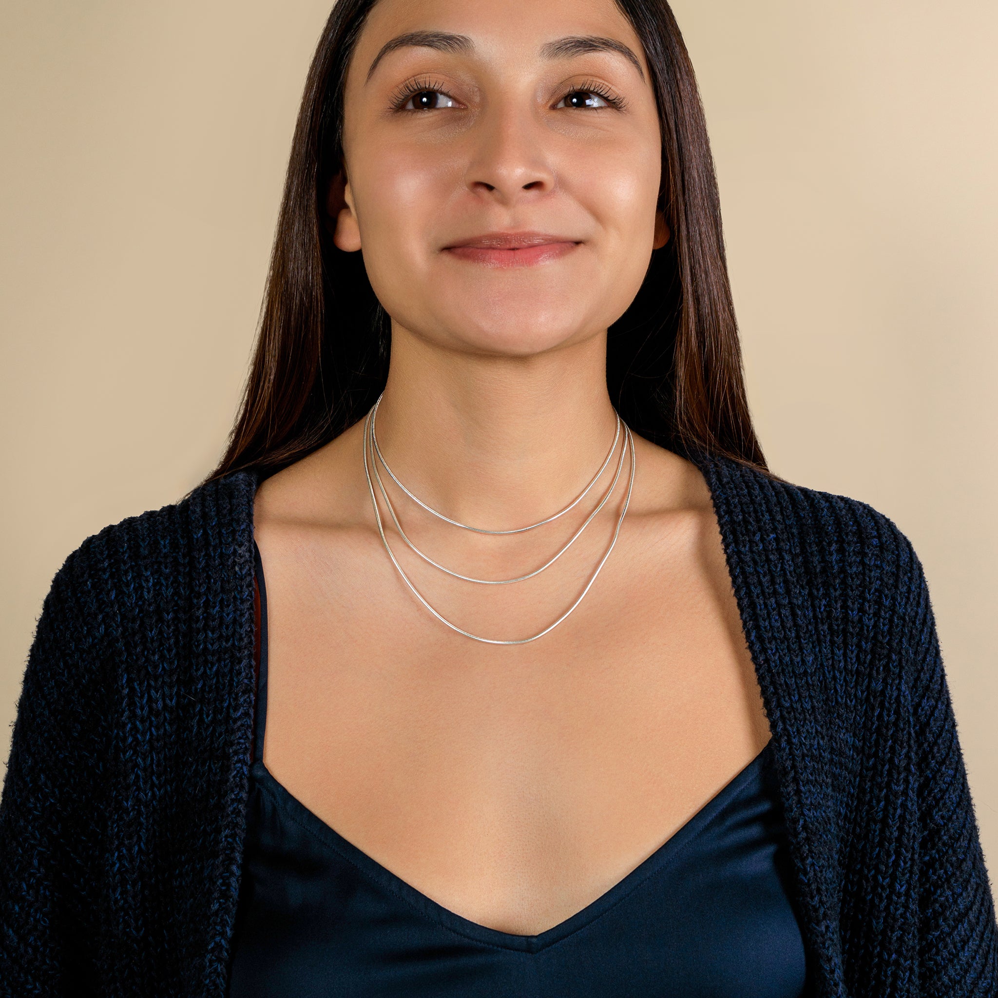 Italian Snake Chain Necklace - 16" L