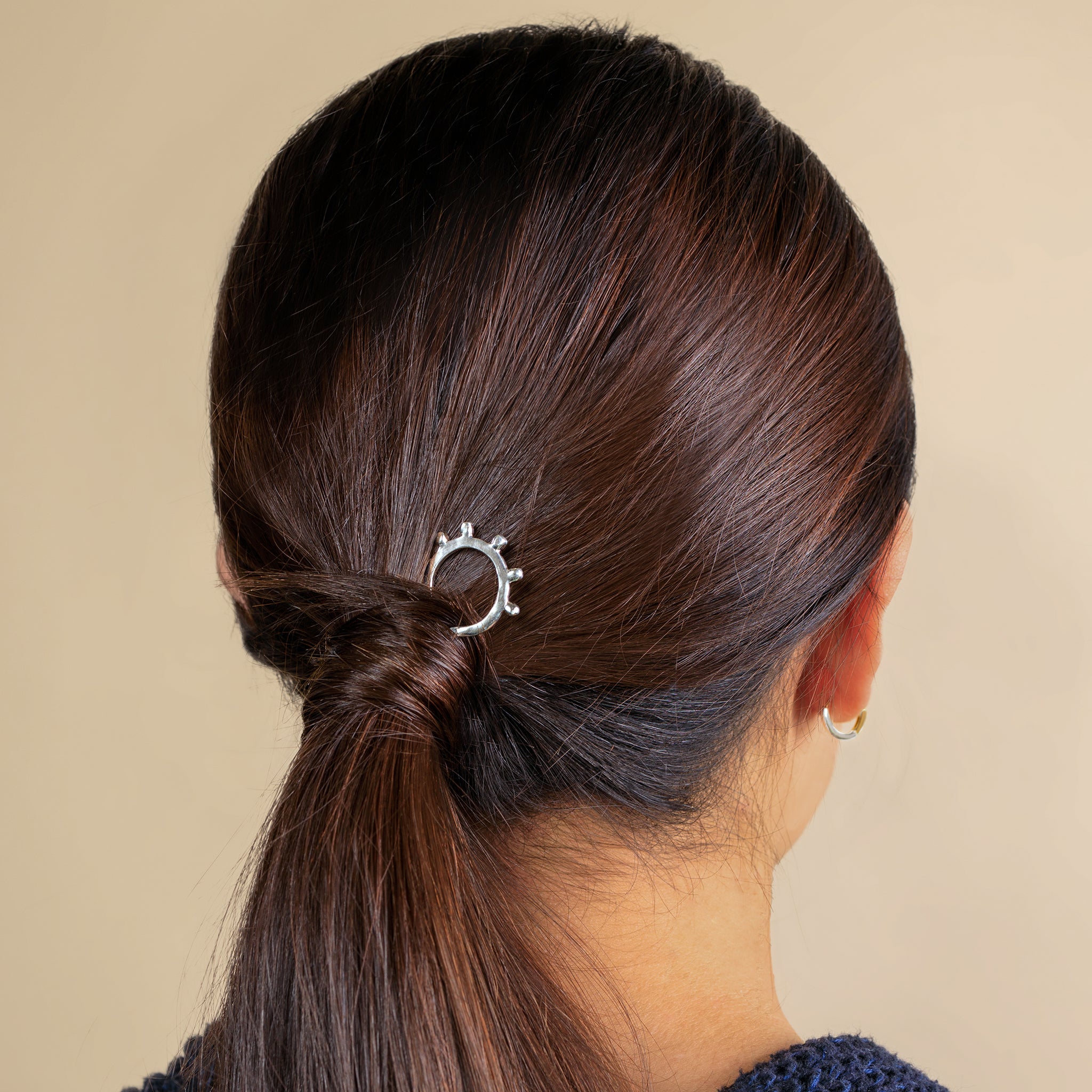 Horizon Hair Pin in Silver - Small