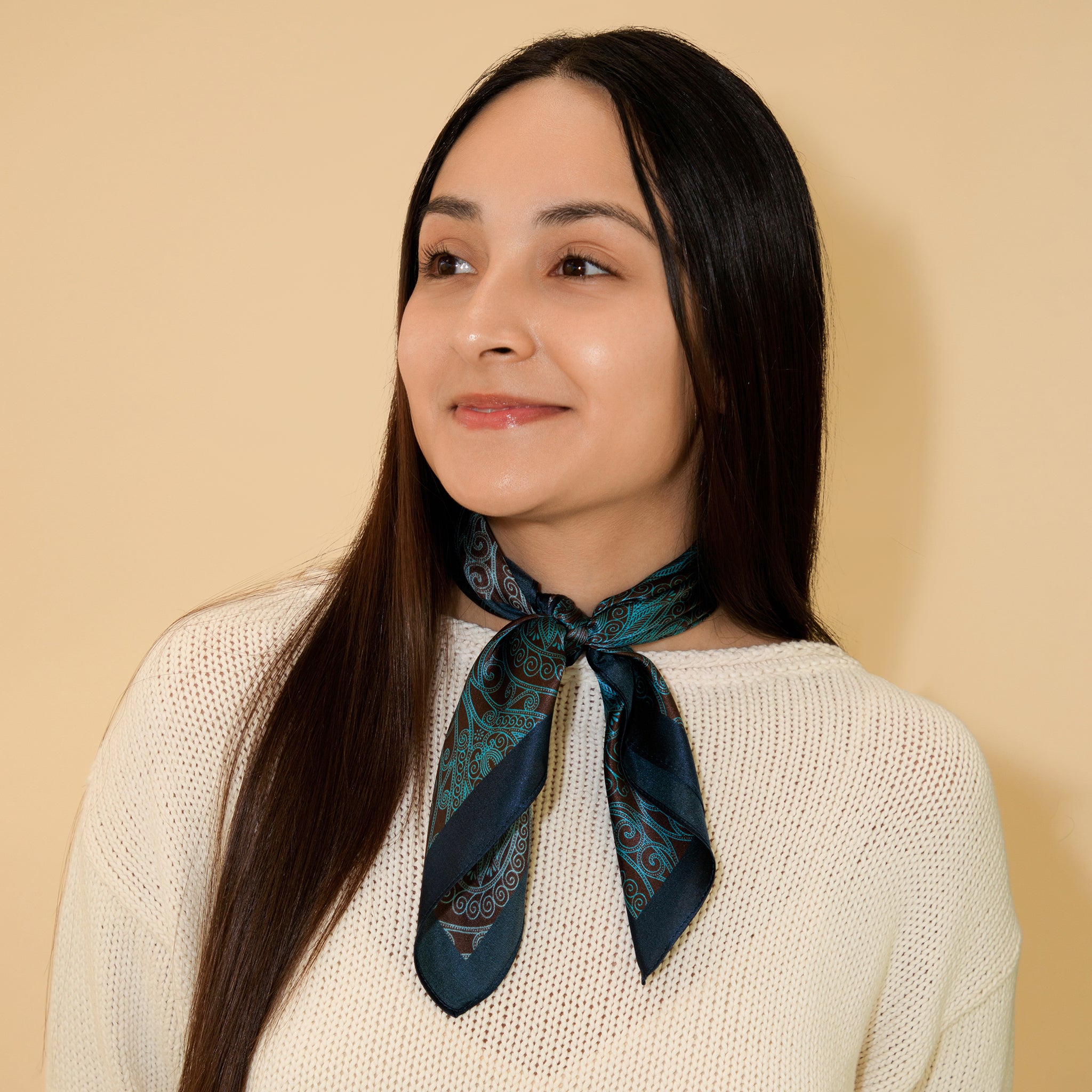 Mountain Sky Silk Scarf