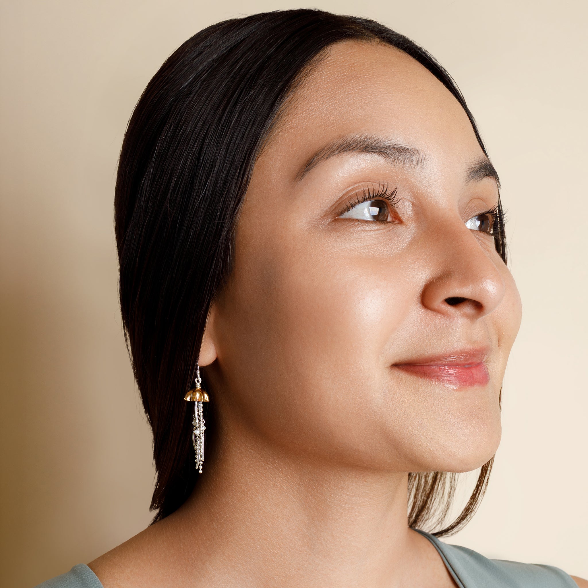 Pearly Jellyfish Earrings | Available to Ship June 19, 2026