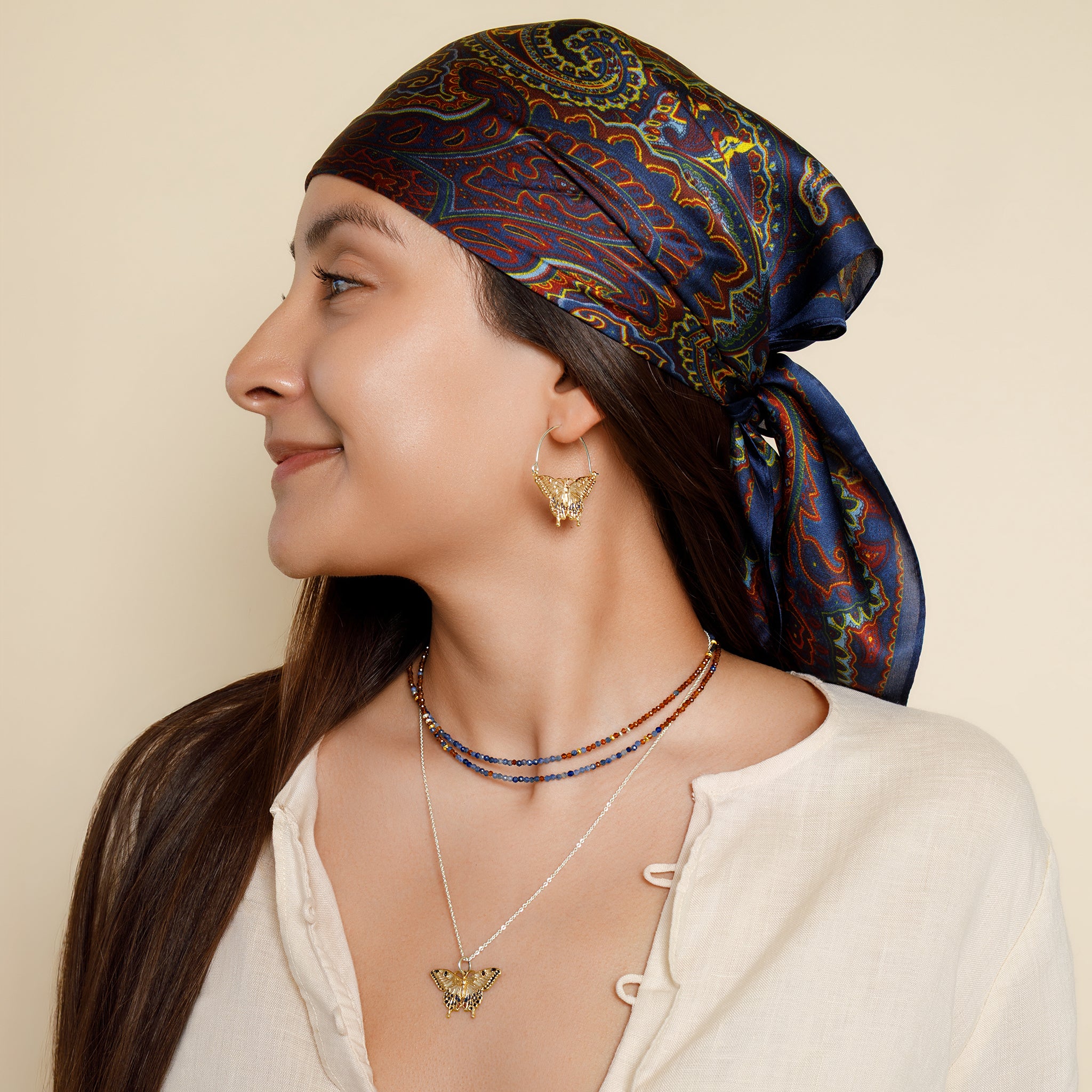 Mountain Skies Strand Necklace
