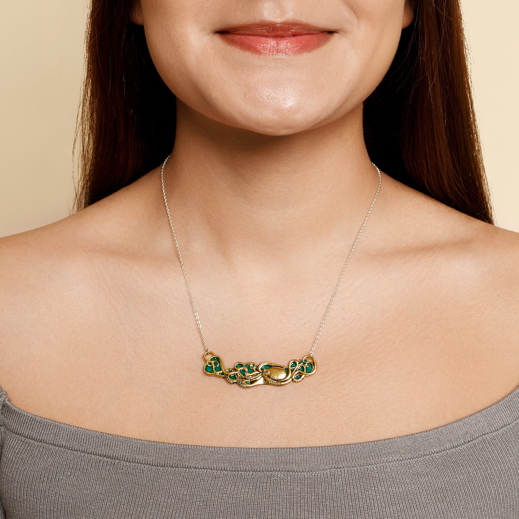 Just Float Octopus Necklace