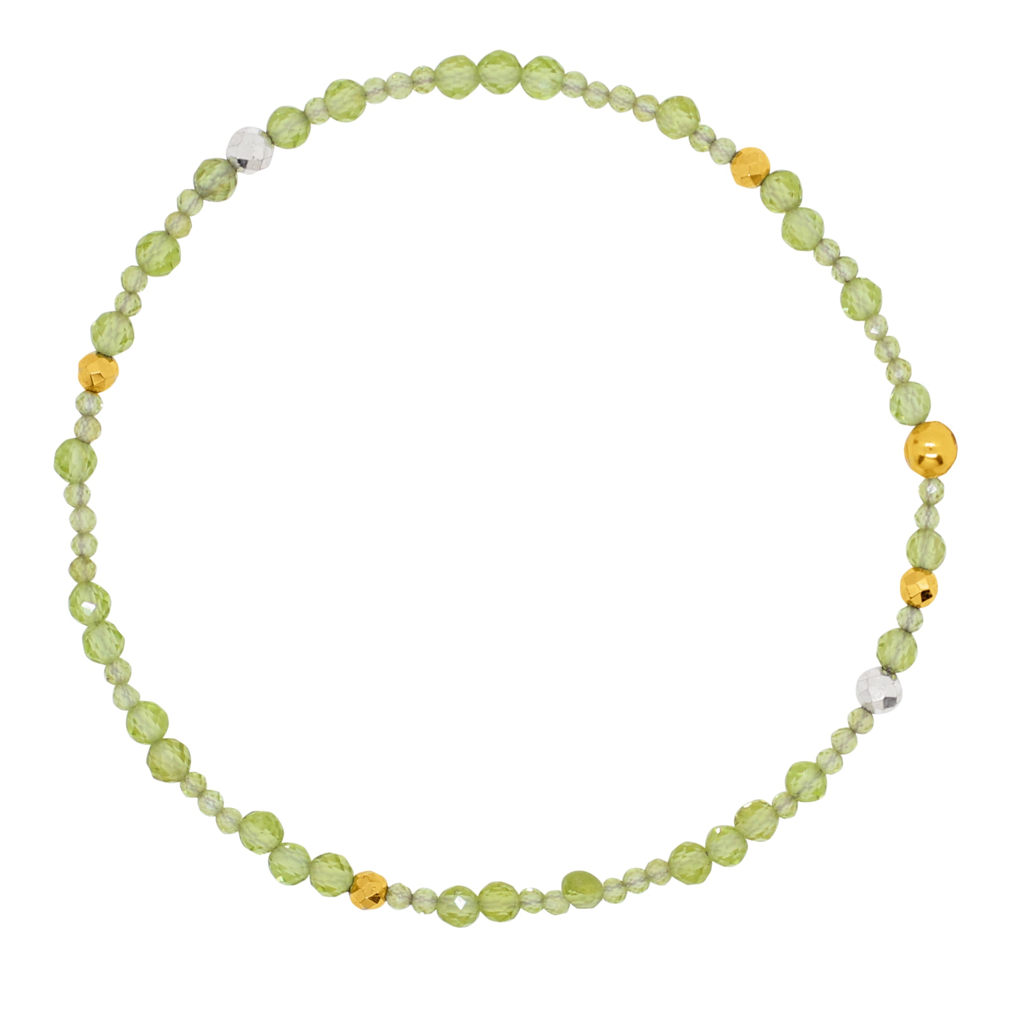 Birthstone Pyrite's Booty Bracelet - August / Peridot