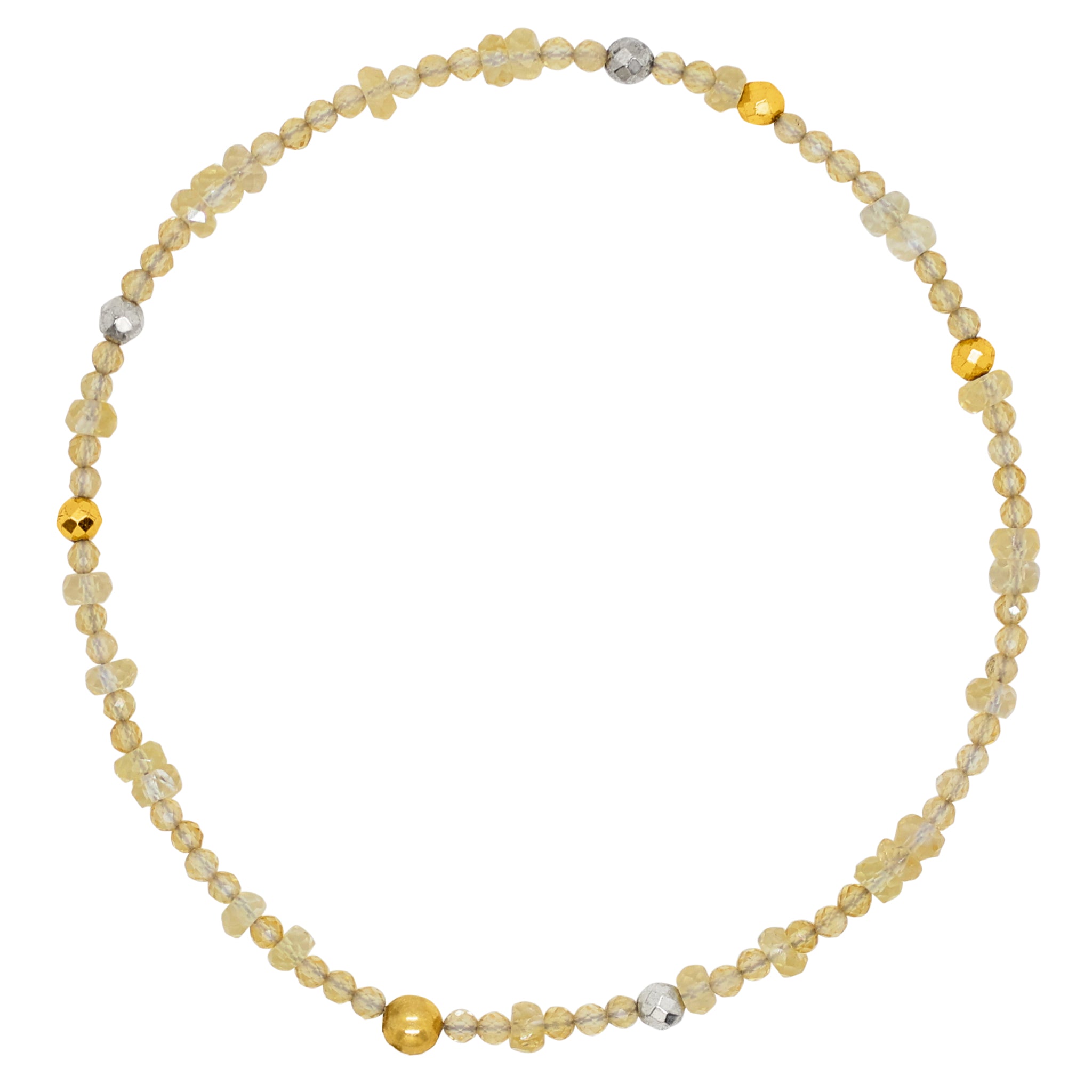Birthstone Pyrite's Booty Bracelet - November / Citrine