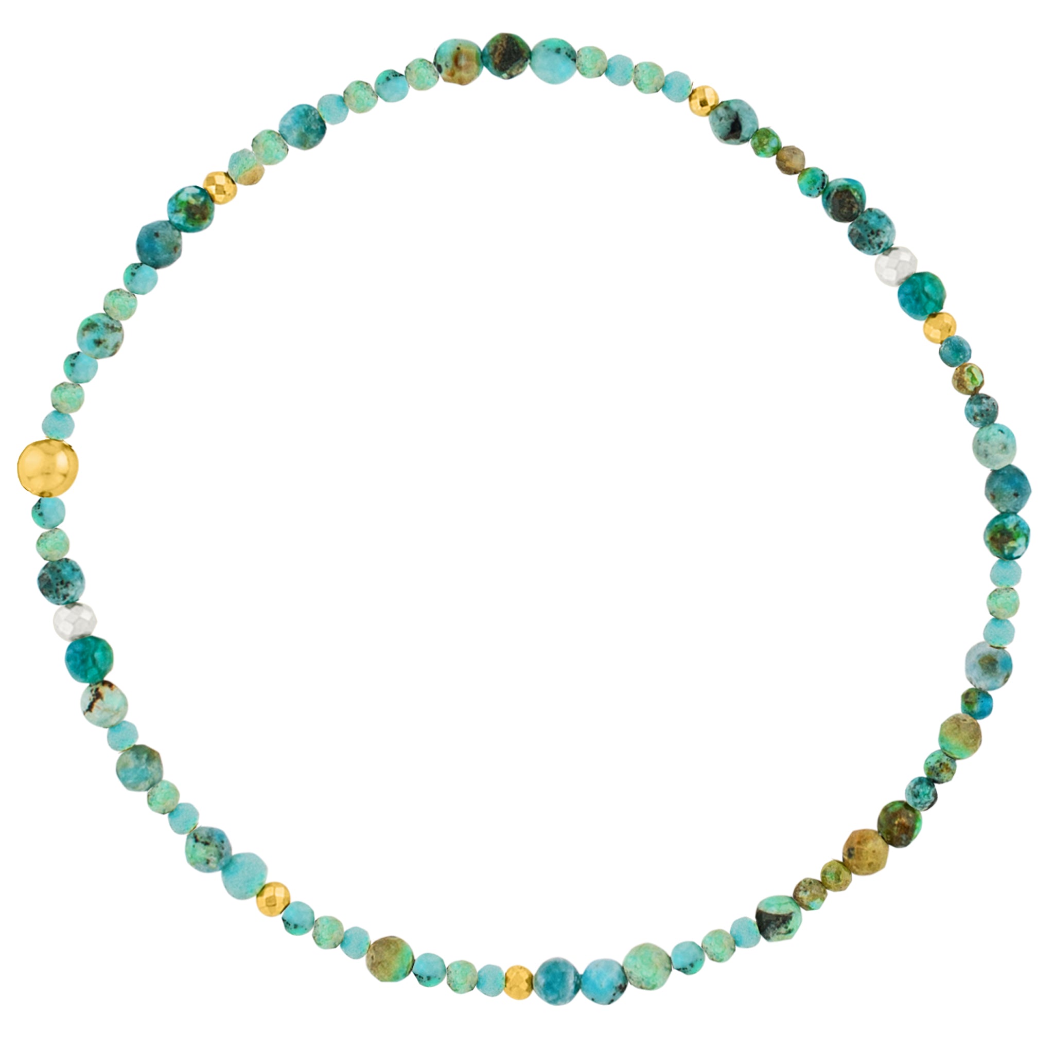 Birthstone Pyrite's Booty Bracelet - December / Turquoise