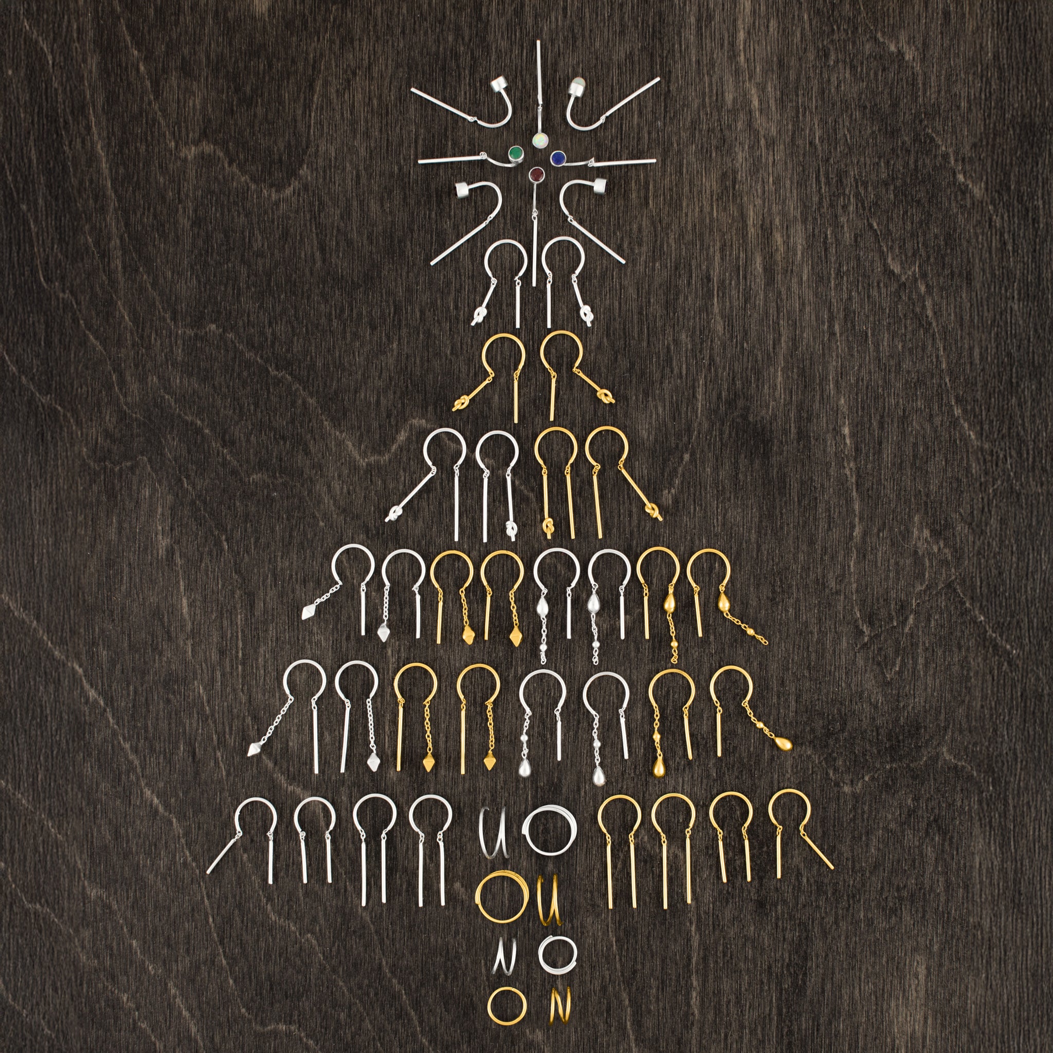 Feeling Knotty Dancer Threaders in Silver - 3/4" L