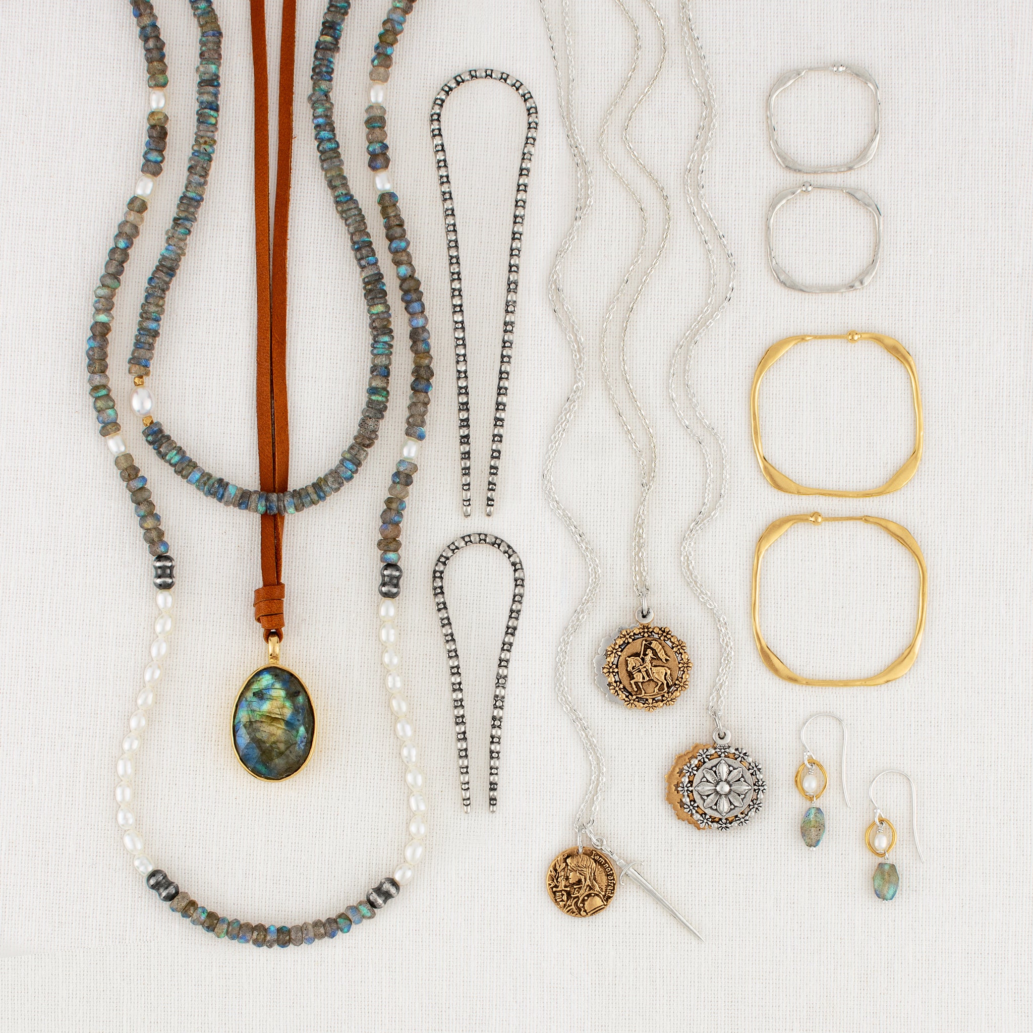 Joan of Arc Talisman Sliding Locket Necklace | Available to Ship April 22, 2026