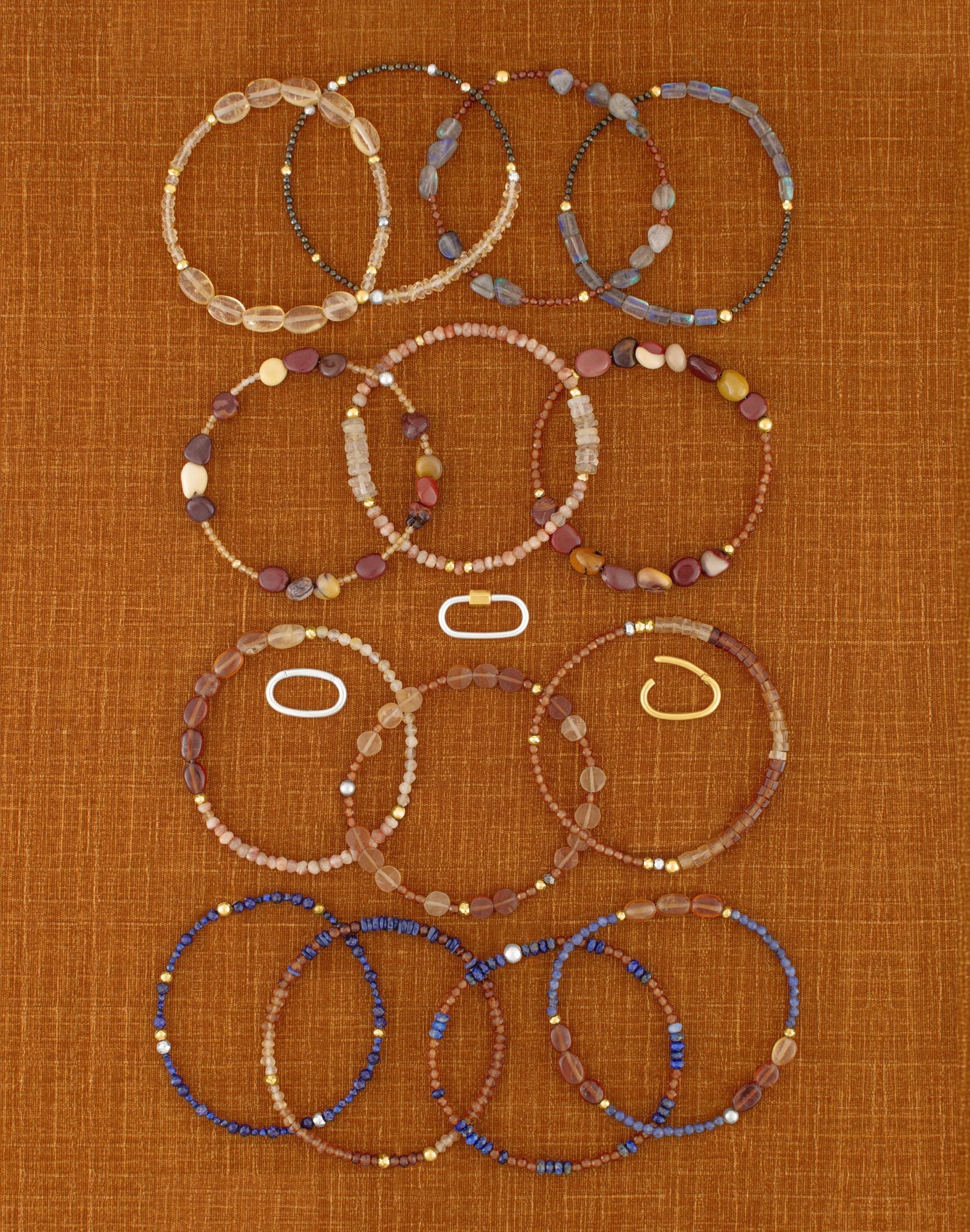 Pyrite's Booty Bracelet in Smooth Oval Citrine & 3.5mm Citrine