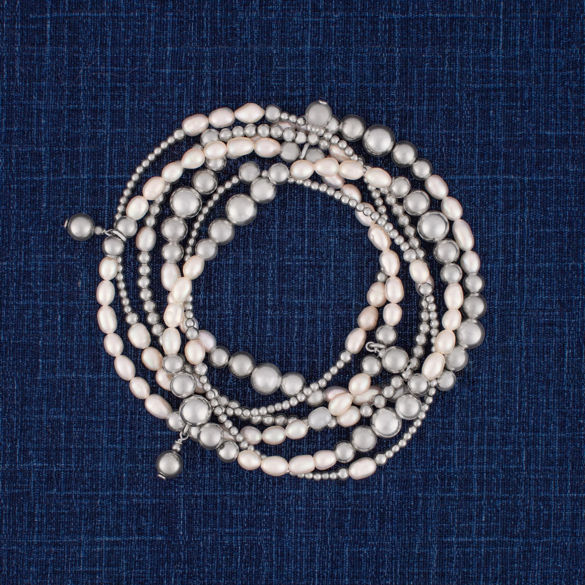 Pearl Fire Bracelet Set