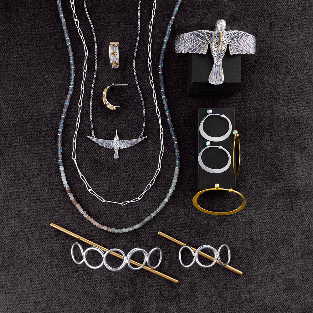 Wafer Chain Necklace in Silver