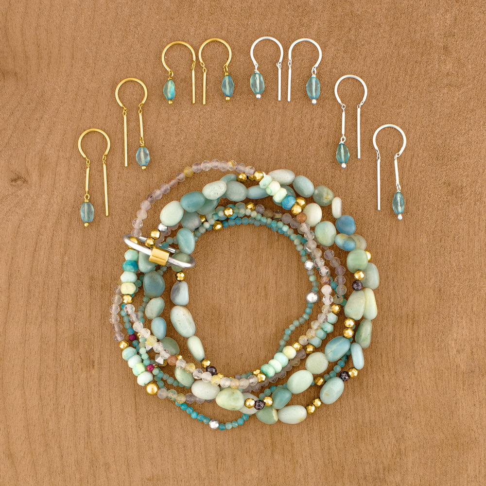 Cool Water Stretch Bracelet Set