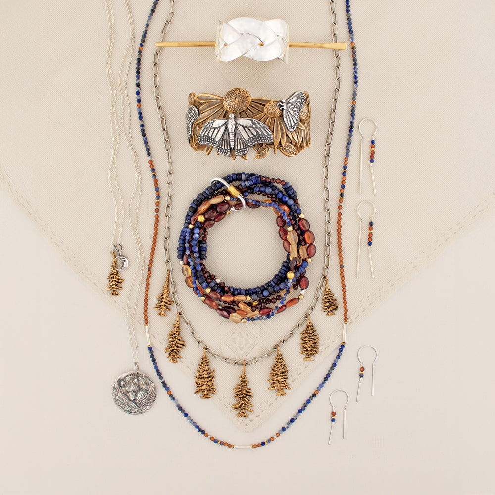 Clever Like A Fox Musing Necklace in Silver