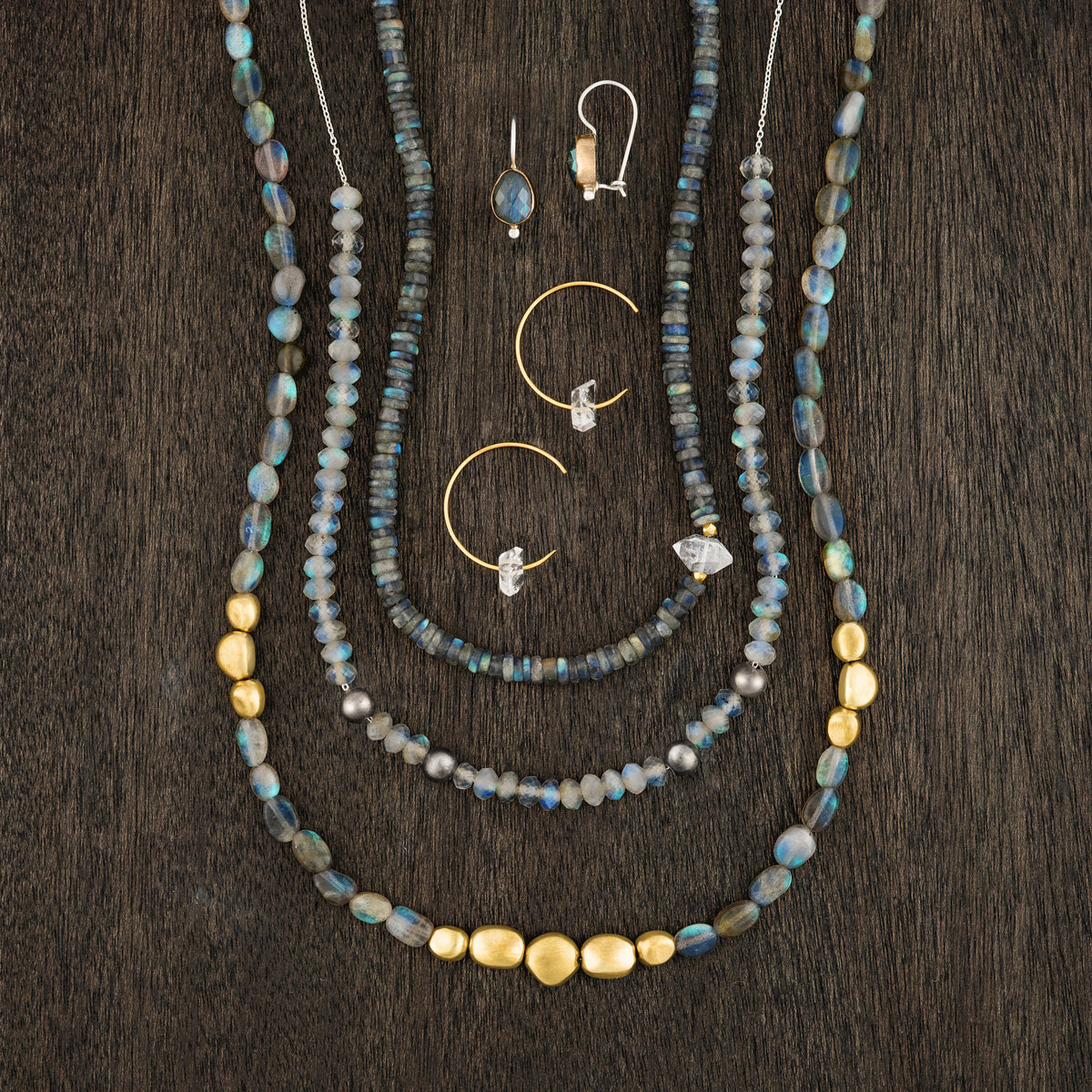 Shooting Star Hoops in Silver | Available to Ship September 18, 2026