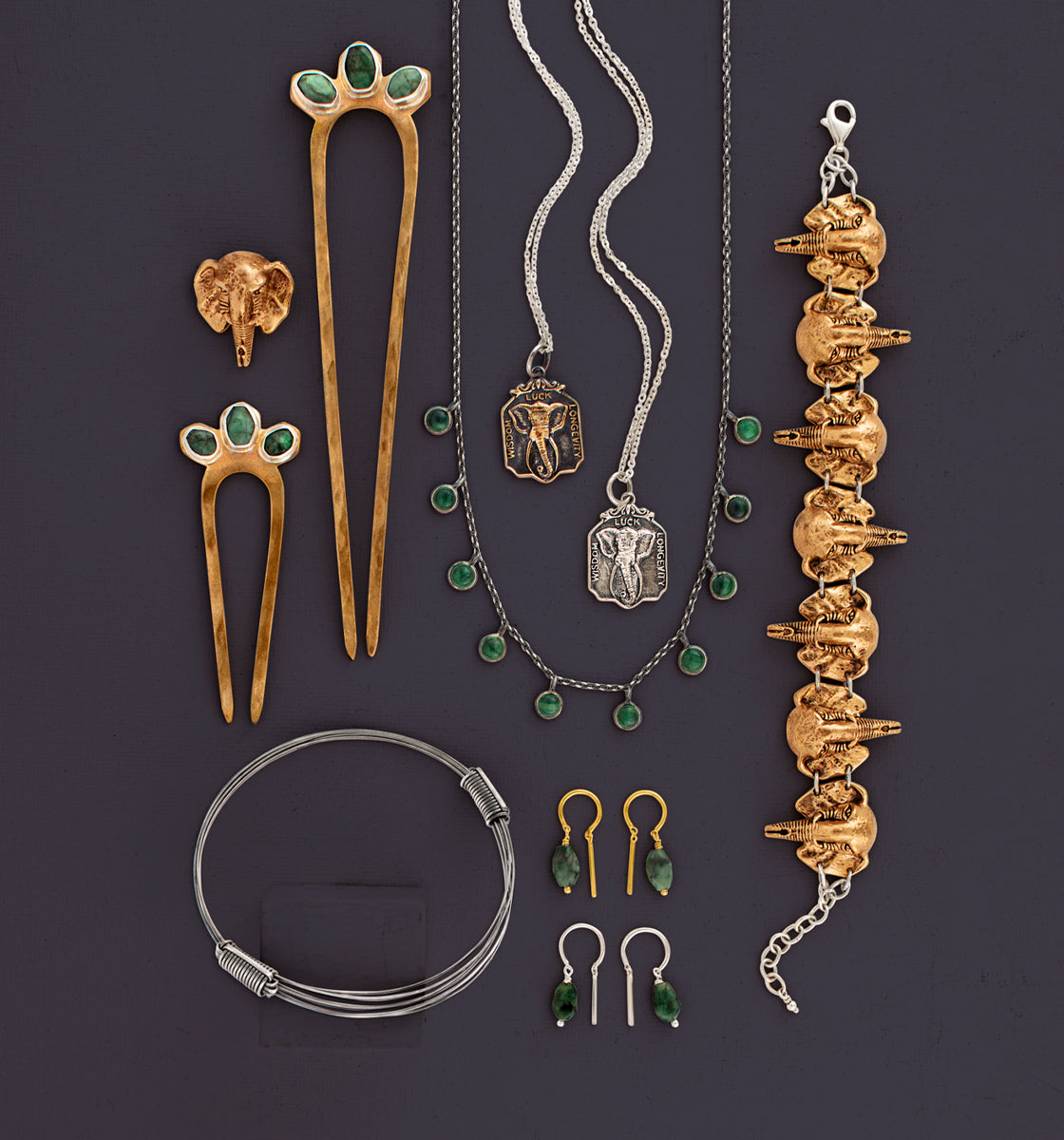 Lucky 7 Elephant Bracelet