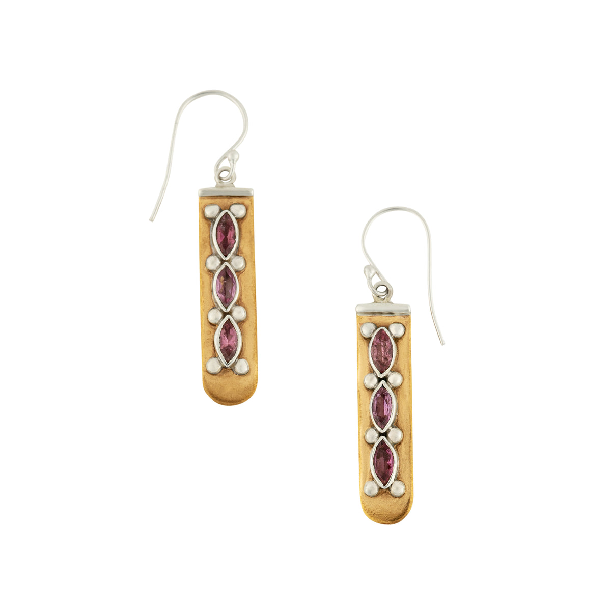 Totem Earrings in Pink Tourmaline | Available to Ship October 30, 2026