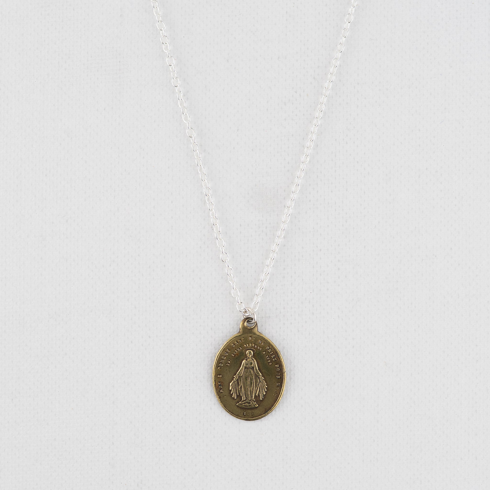 Vintage Medal Miraculous Mary v355
