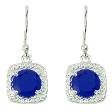 Let it Glow Earrings In Blue Chalcedony And Silver | FINAL SALE