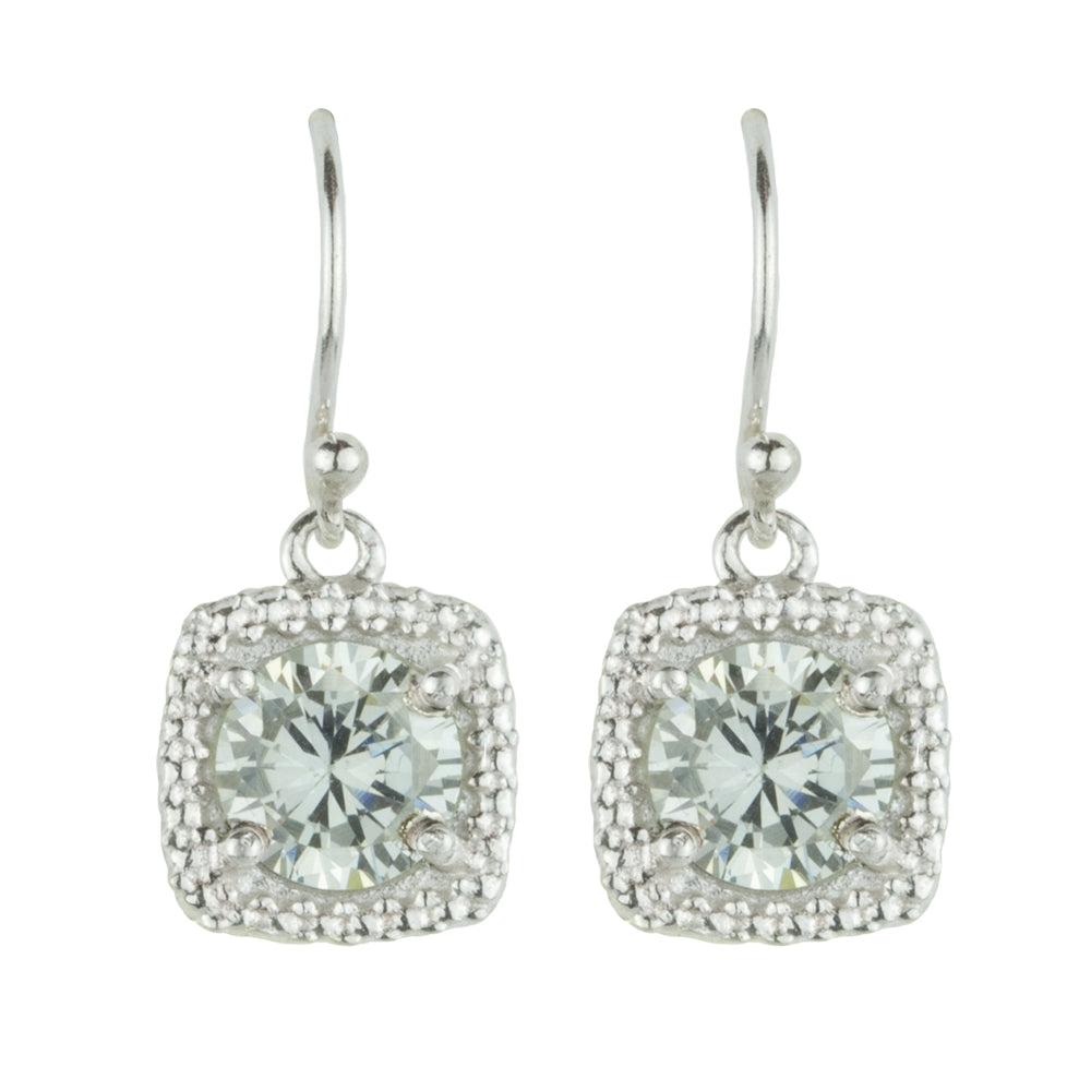 Let it Glow Earrings In Cubic Zirconia And Silver - FINAL SALE