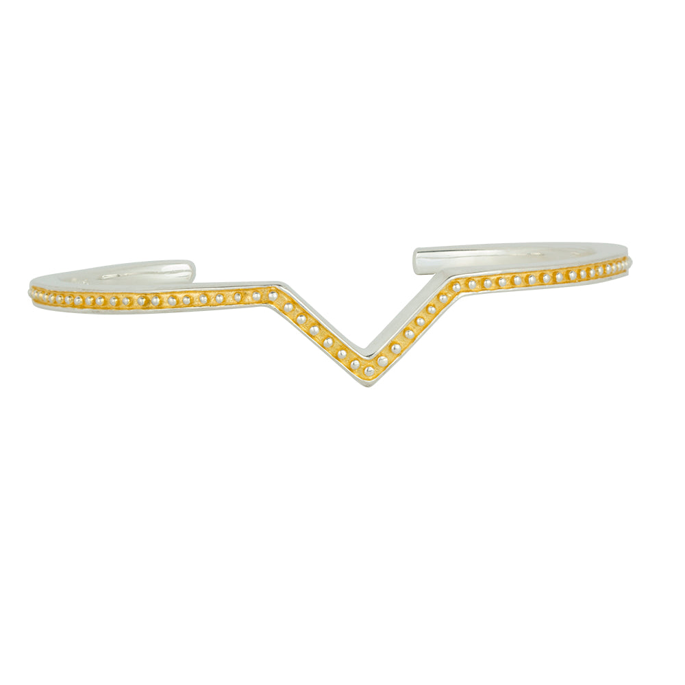V Cuff Bracelet in Gold - FINAL SALE