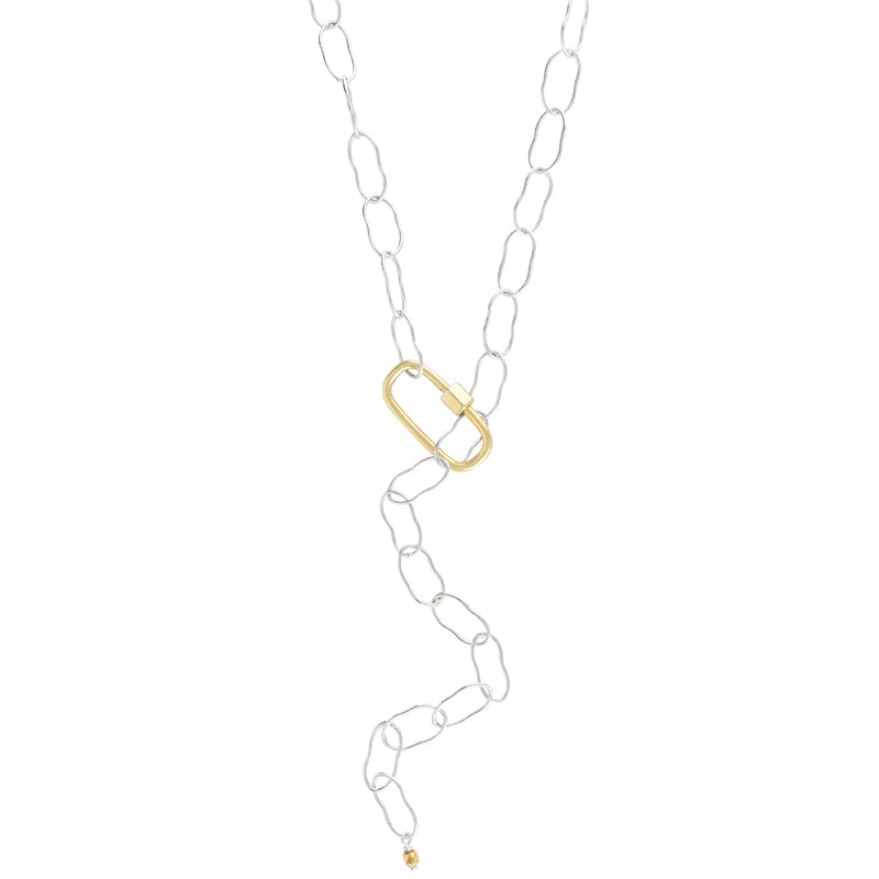Carabiner Necklace in Silver and Gold | FINAL SALE