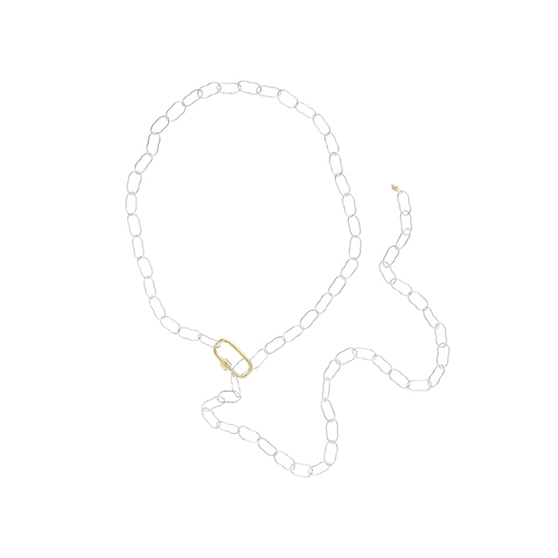Carabiner Necklace in Silver and Gold | FINAL SALE