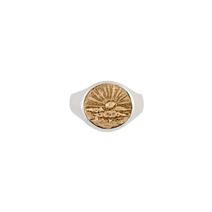 Elements Signet Ring - Rise Above in Bronze - FINAL SALE
