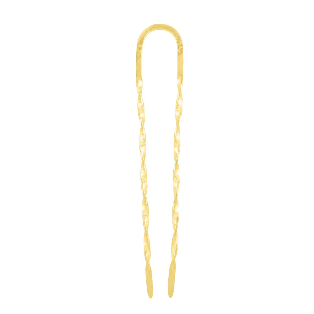 Effortless Twist Hair Pin in Gold - Large
