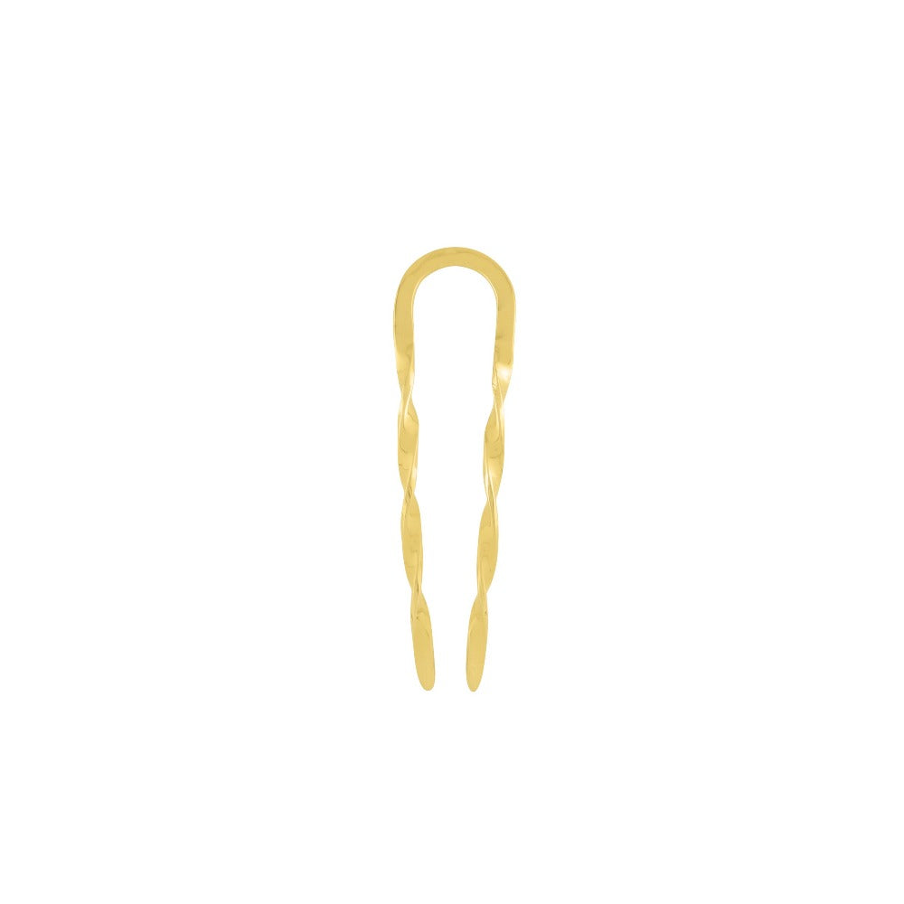 Effortless Twist Hair Pin in Gold - Small