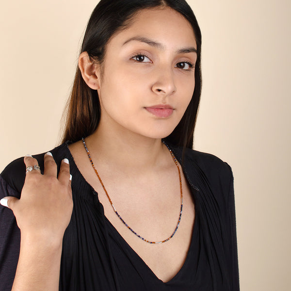 Mountain Skies Strand Necklace 3032" The Good Collective