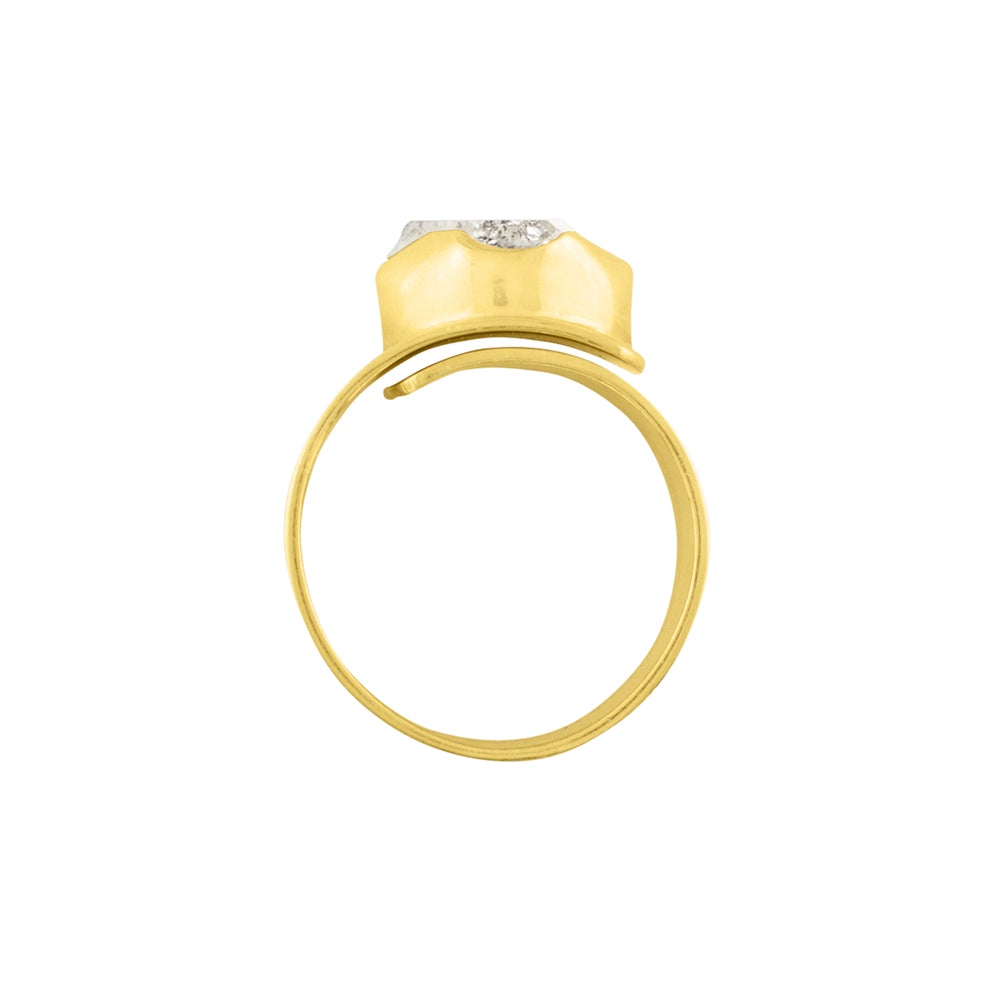 Wrapped in Herkimer Ring in Gold - FINAL SALE