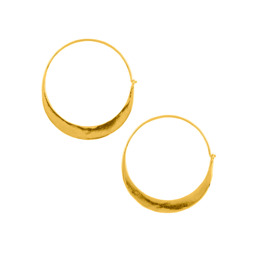 Arc Hoops in Gold - 1 1/2"
